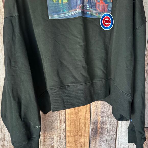 Pro Standard Chicago Cubs Sweatshirt Embroidered Crop Skyline City Scape 2XL NWT - Picture 10 of 10